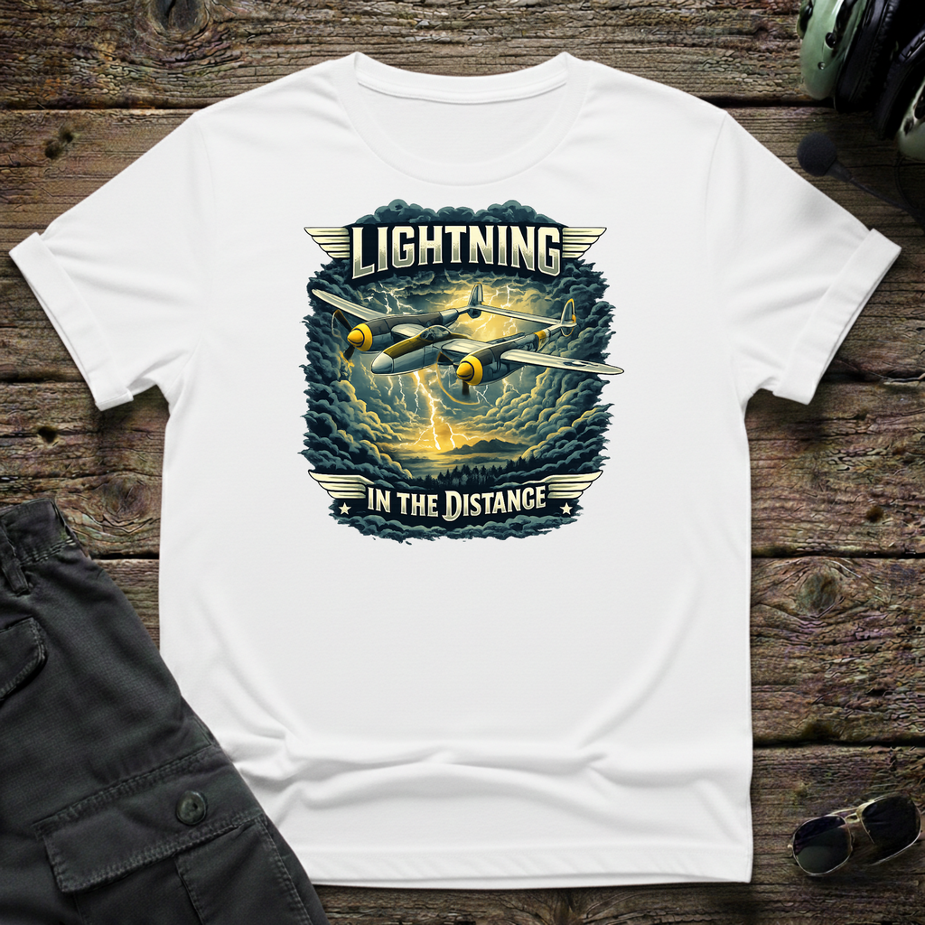 Distant Lightning unisex t-shirt - perfect gift for aviation lovers
