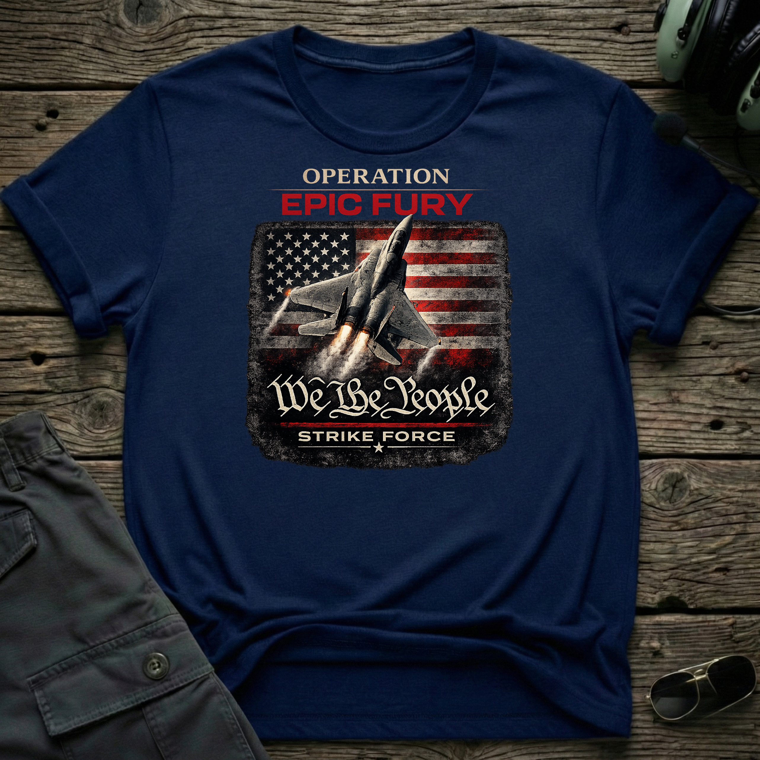Epic Fury Strike Force T-shirt — aviation t-shirt