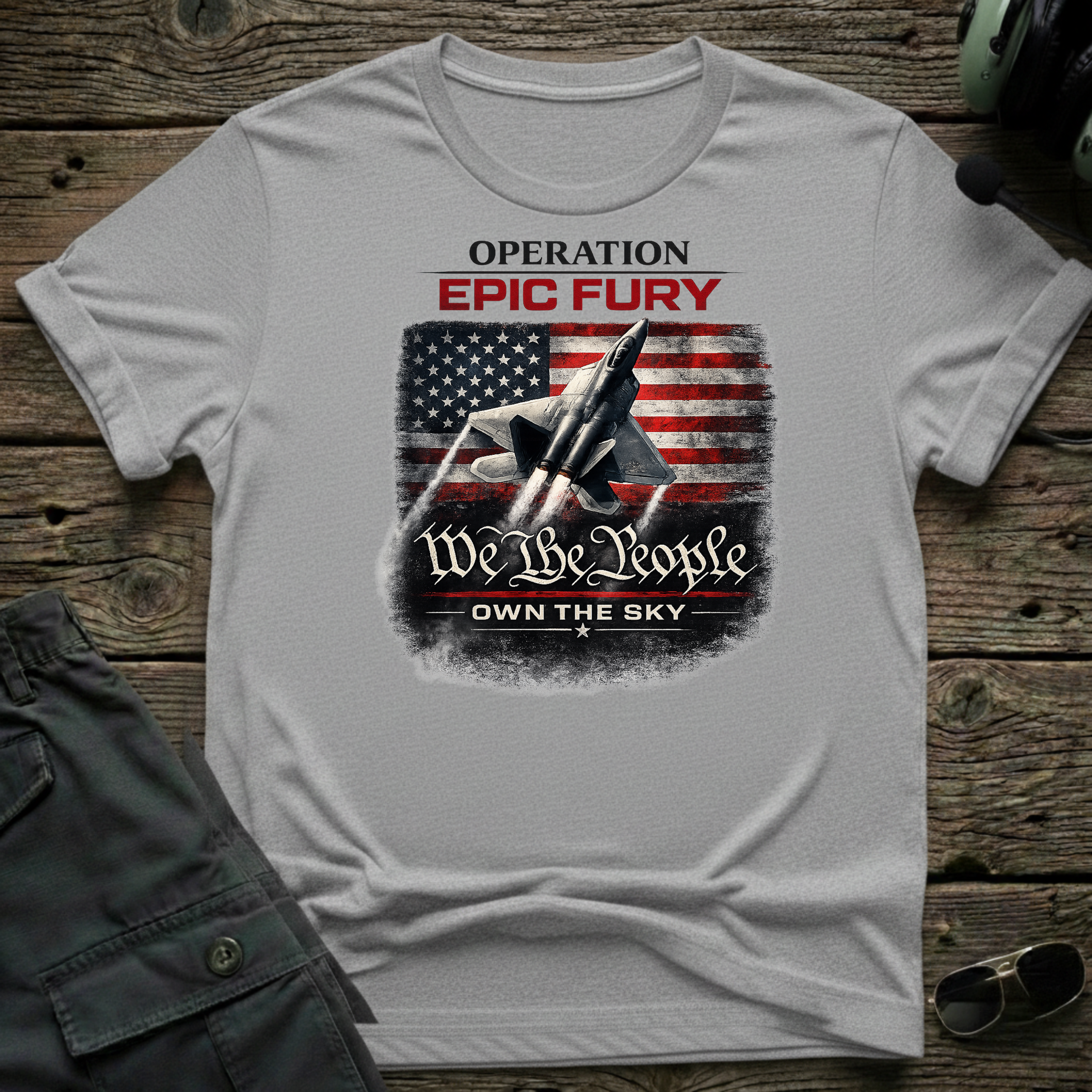 Epic Fury Own the Sky unisex t-shirt - perfect gift for aviation lovers