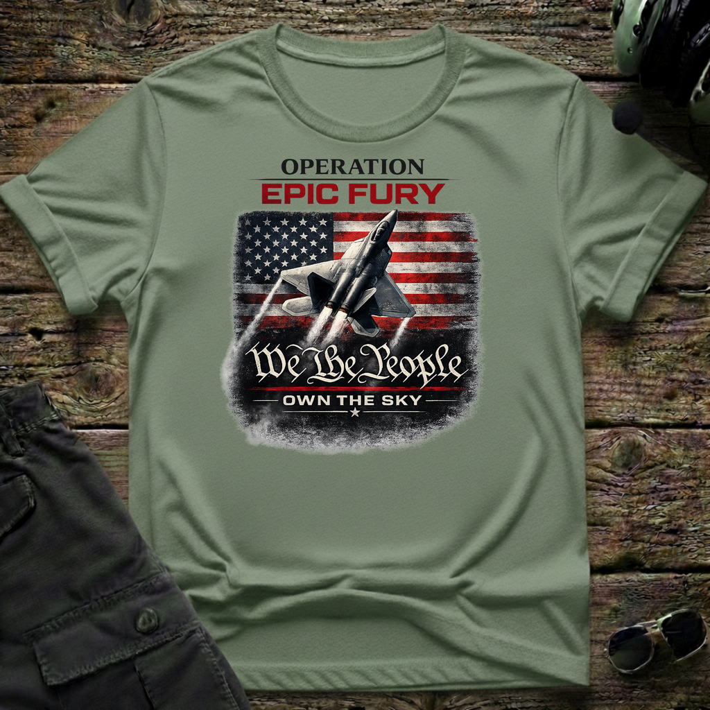 Epic Fury Own the Sky T-shirt — aviation apparel