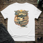 We Ride At Dawn unisex t-shirt - perfect gift for aviation lovers