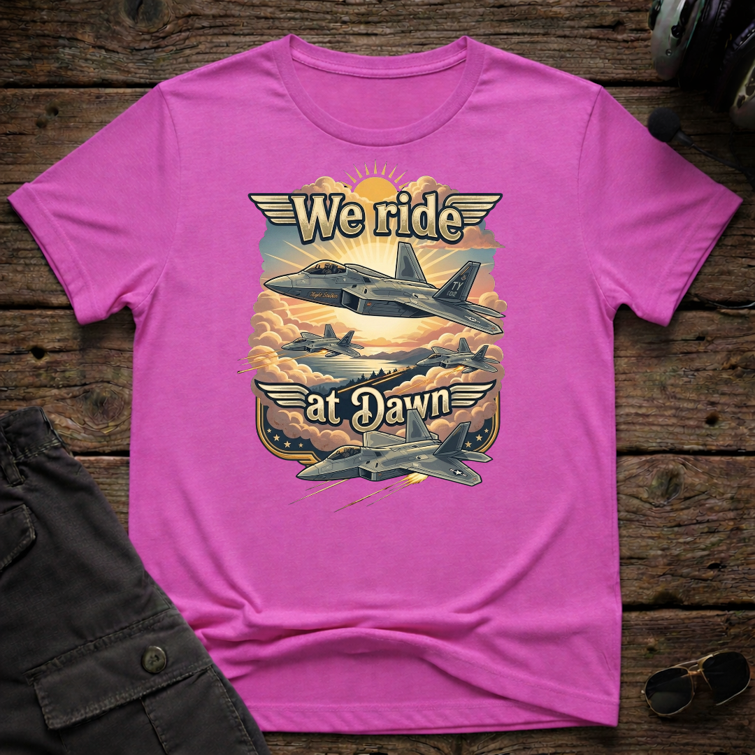 F22 Dawn T-shirt — aviation apparel