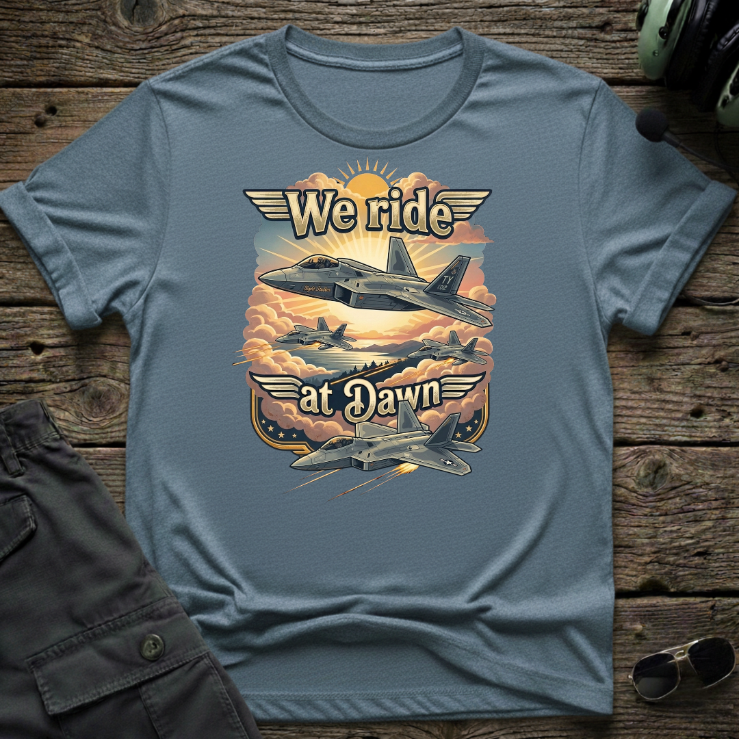 F22 Dawn T-shirt — aviation apparel