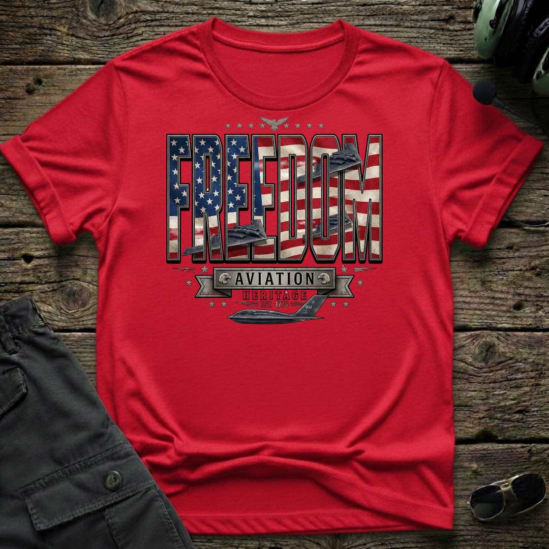 Freedom Flag T-shirt — aviation apparel
