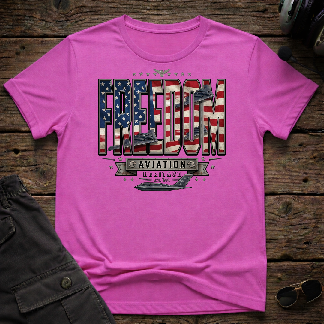 Freedom Flag T-shirt — aviation apparel
