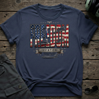 Freedom Flag T-shirt - 4th of July aviation gift for pilots and freedom lovers