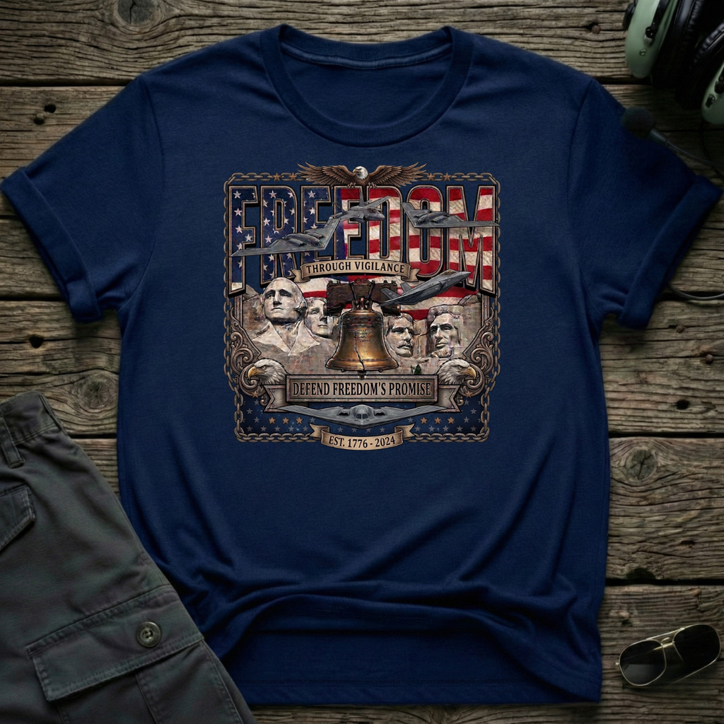 Defending Freedoms Promise - Cleared4Tees premium aviation apparel