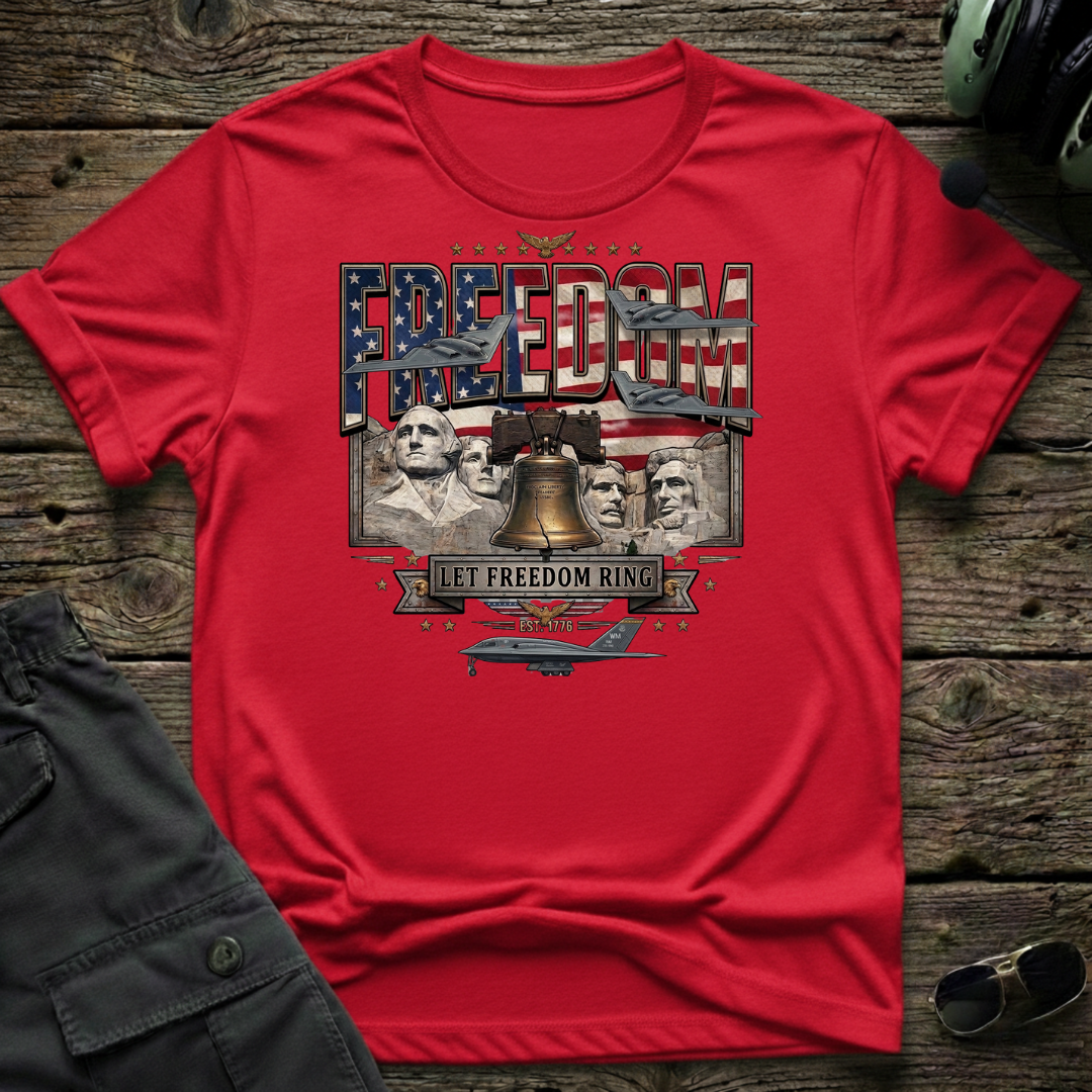 Rushmore Liberty unisex t-shirt - perfect gift for aviation lovers