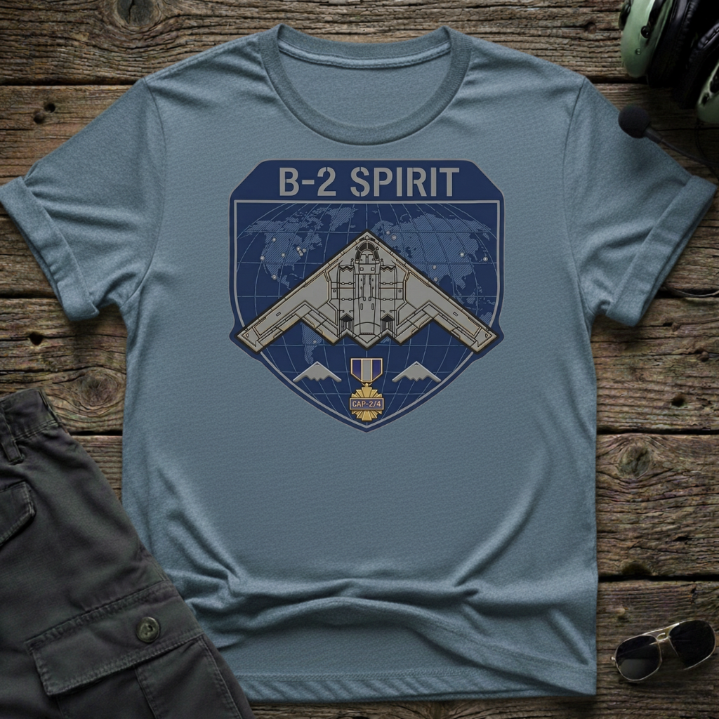 B2 Spirit Badge T-shirt — aviation apparel