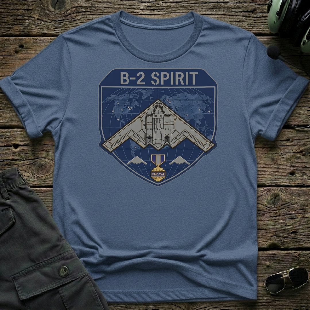 B2 Spirit Badge T-shirt — aviation apparel
