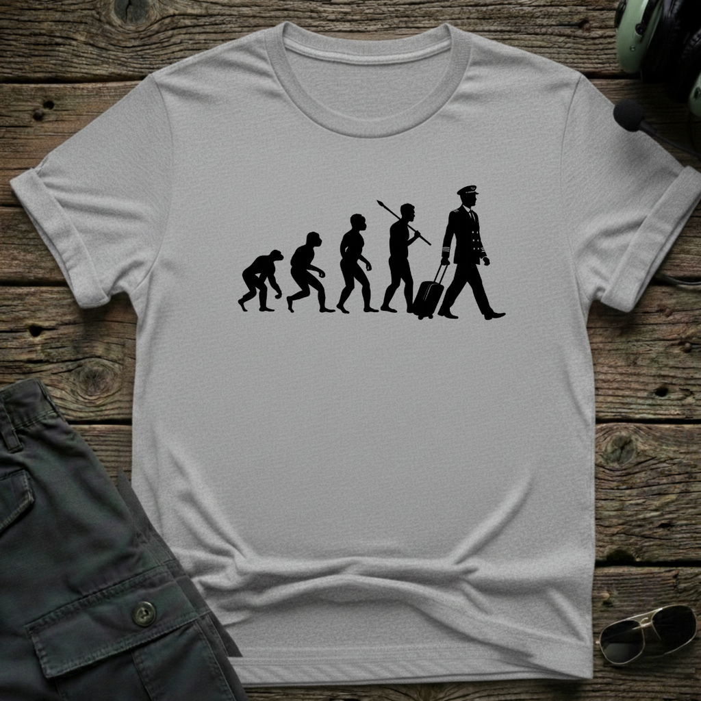 Evolution lifestyle shot - Gildan 64000 ring-spun cotton aviation shirt