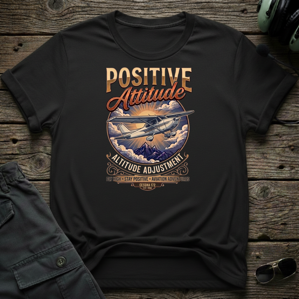 Cleared4Tees C172 Attitude shirt - perfect for flight school and hangar wear