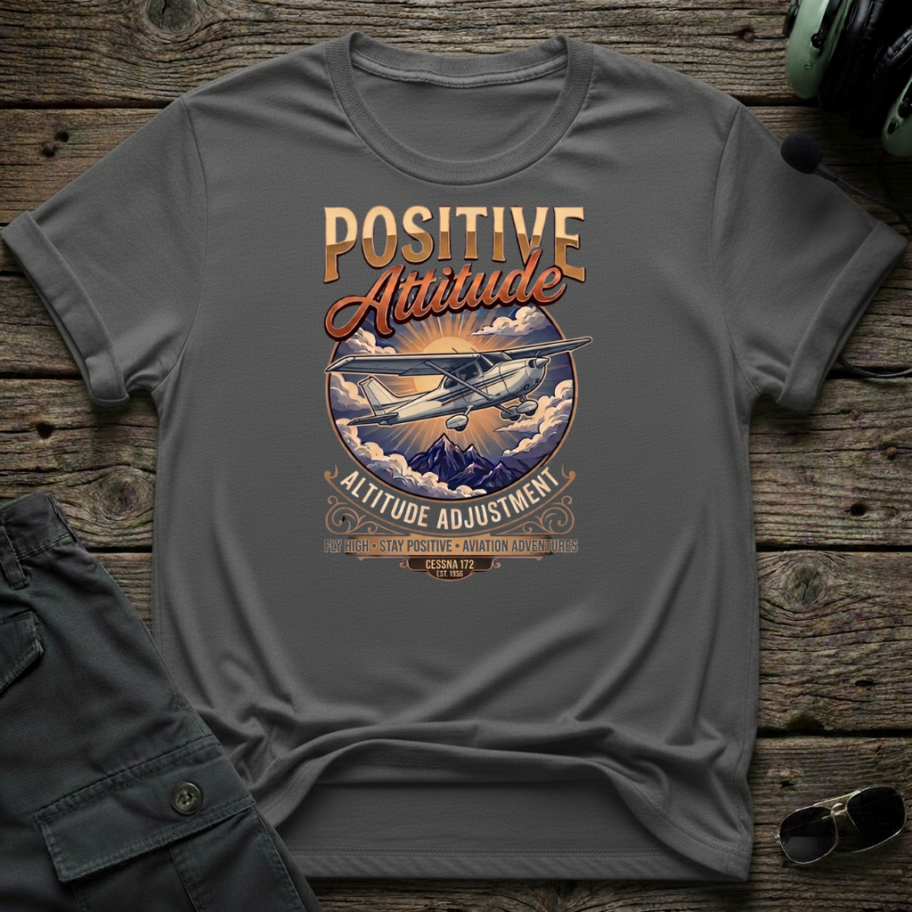 Cessna 172 attitude indicator t-shirt - unisex aviation tee for general aviation pilots