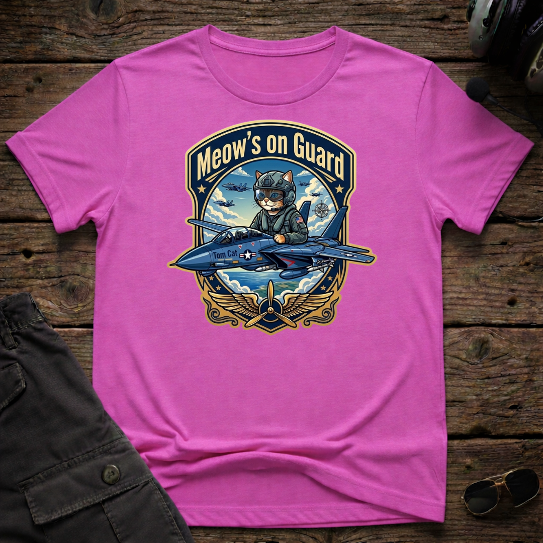 Meow's On Guard T-shirt — aviation apparel