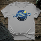Starry Formation lifestyle shot - Gildan 64000 ring-spun cotton aviation shirt