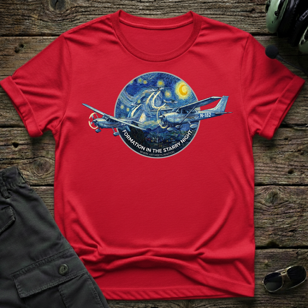 Starry Formation T-shirt — aviation apparel