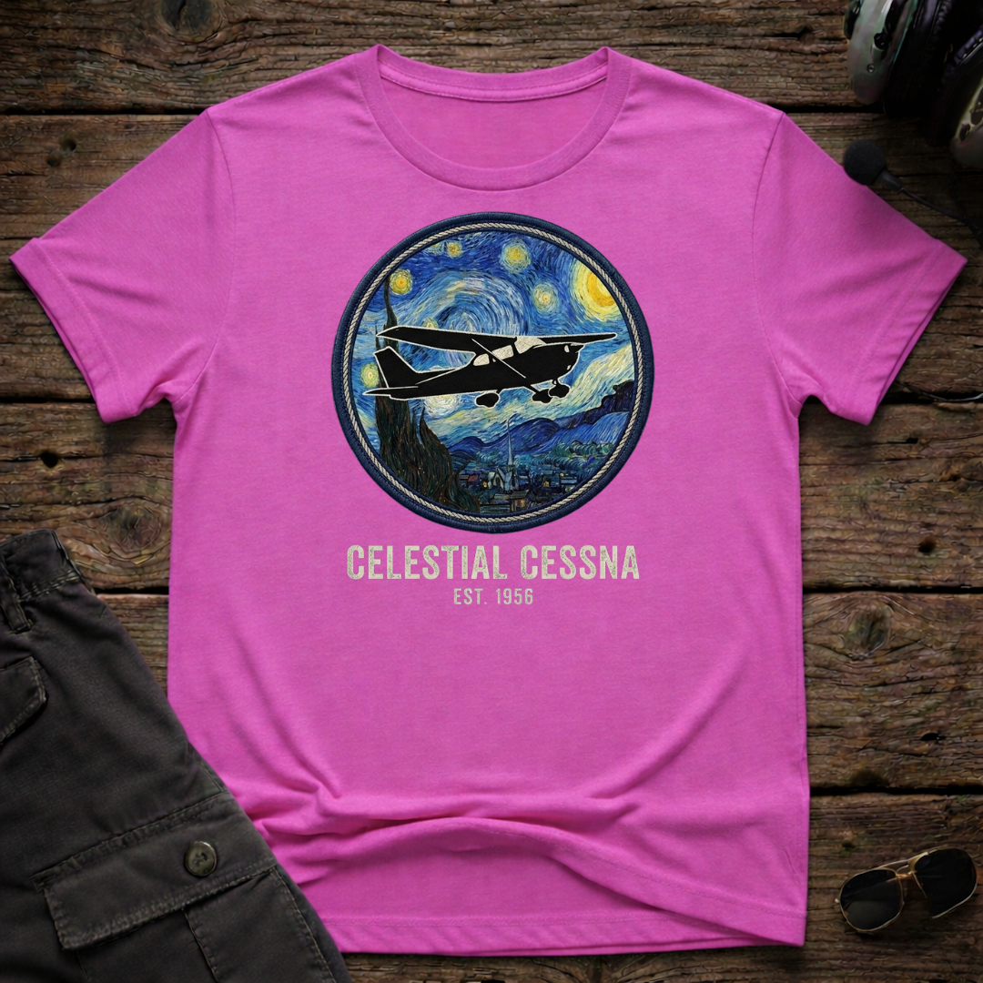 Celestial Cessna T-shirt — aviation apparel