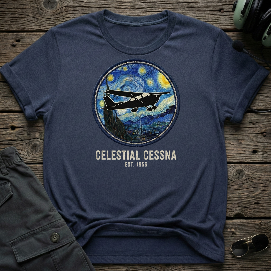 Celestial Cessna unisex t-shirt - perfect gift for aviation lovers