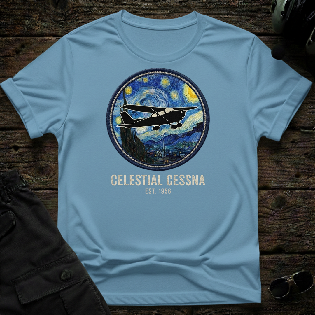 Celestial Cessna T-shirt — aviation apparel