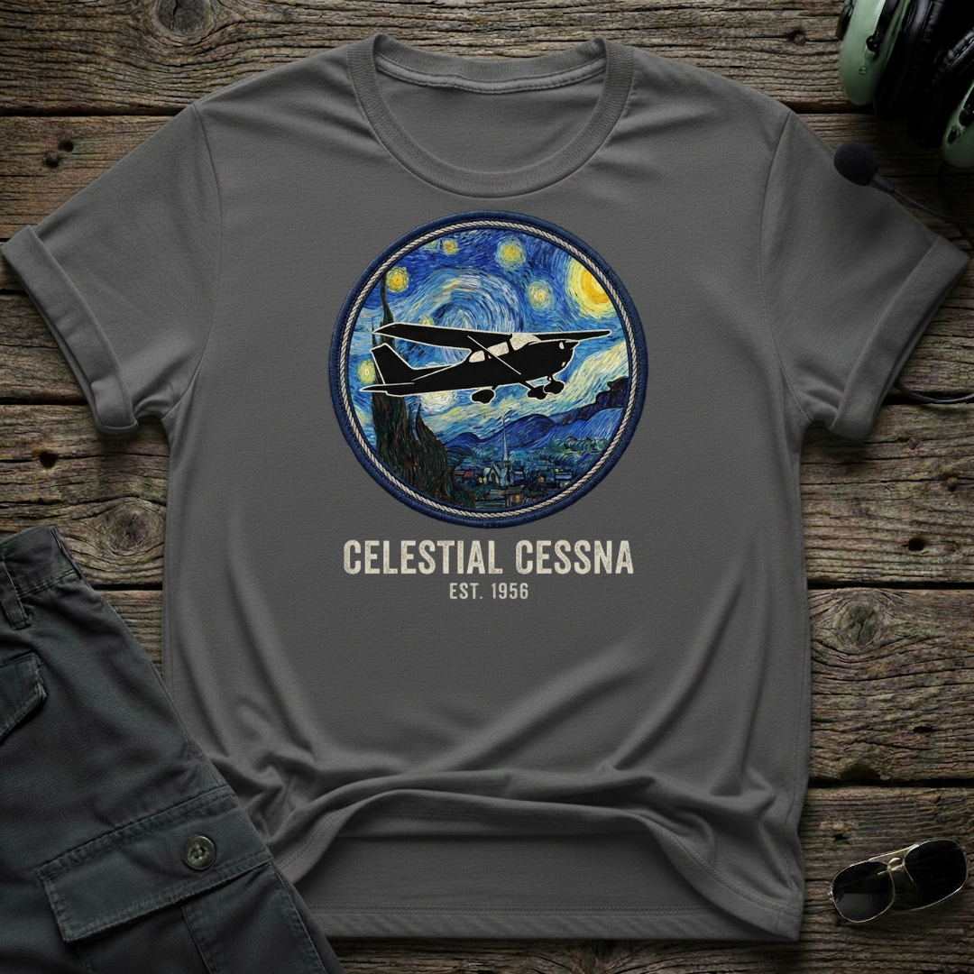 Celestial Cessna T-shirt — aviation t-shirt