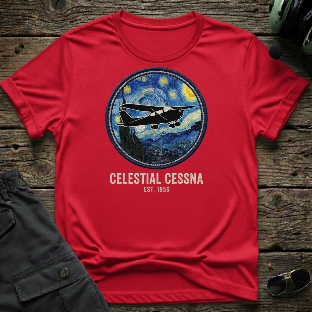 Celestial Cessna T-shirt — aviation apparel