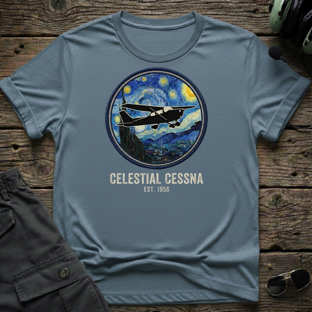 Celestial Cessna T-shirt — aviation apparel