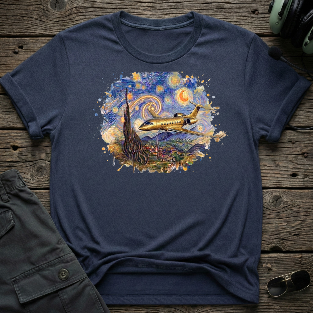 Starry G lifestyle shot - Gildan 64000 ring-spun cotton aviation shirt