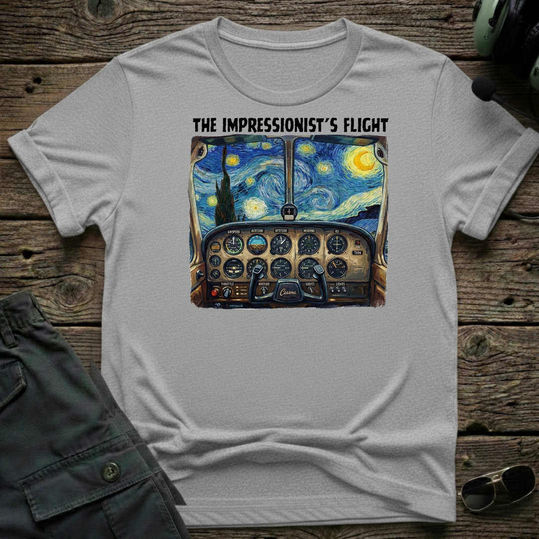 Impressionist's Flight T-shirt — aviation t-shirt