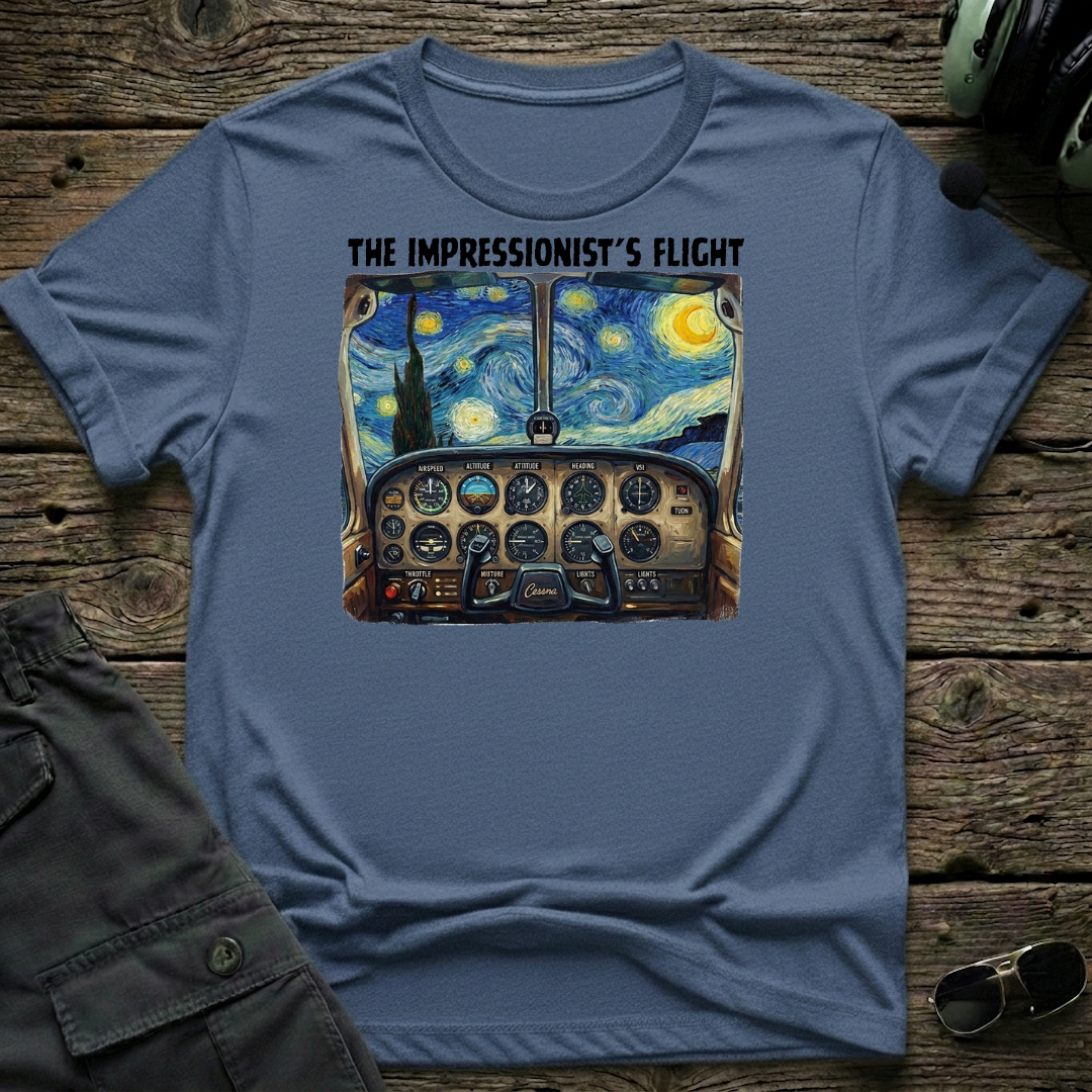 Impressionist's Flight - Cleared4Tees premium aviation apparel
