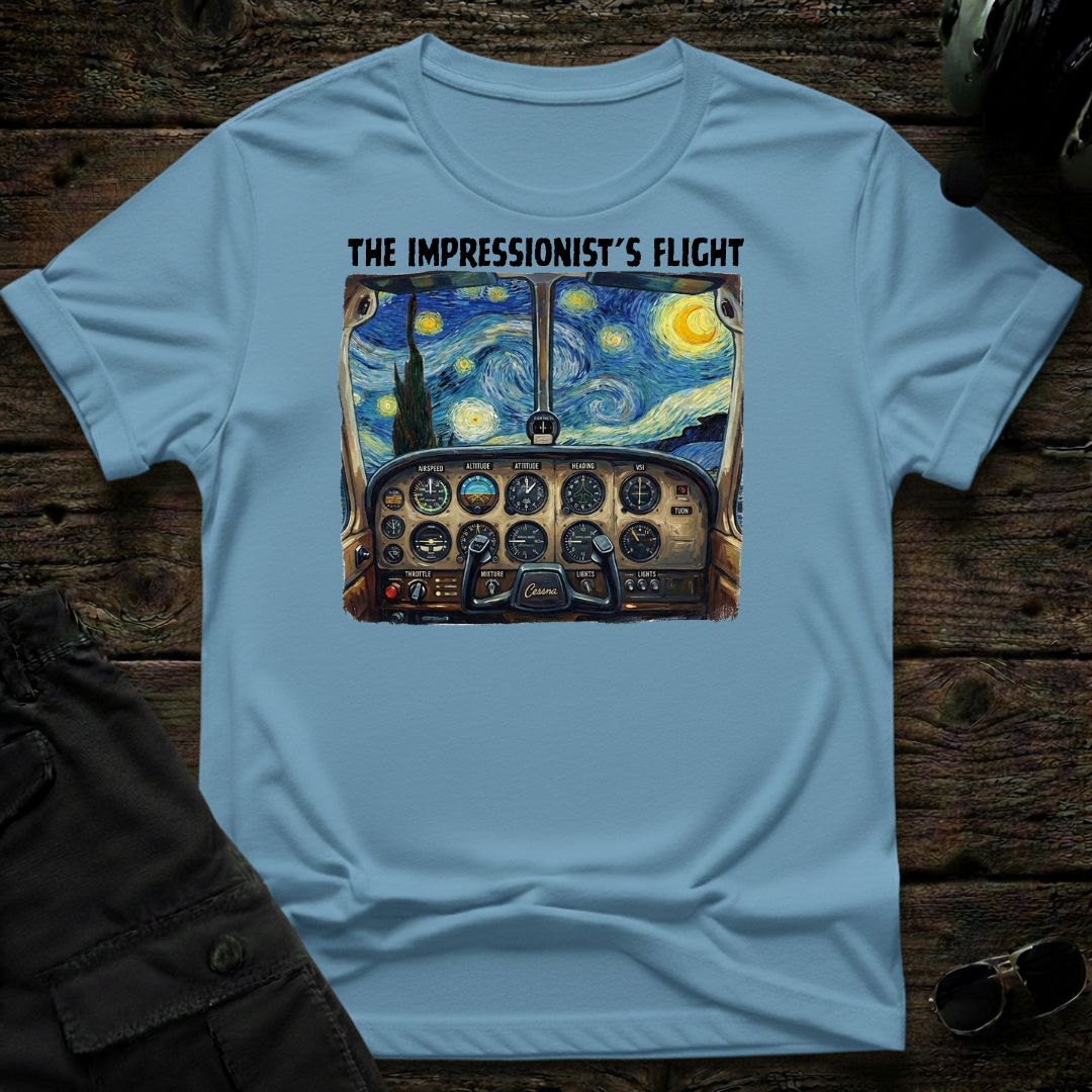 Impressionist's Flight T-shirt — aviation apparel
