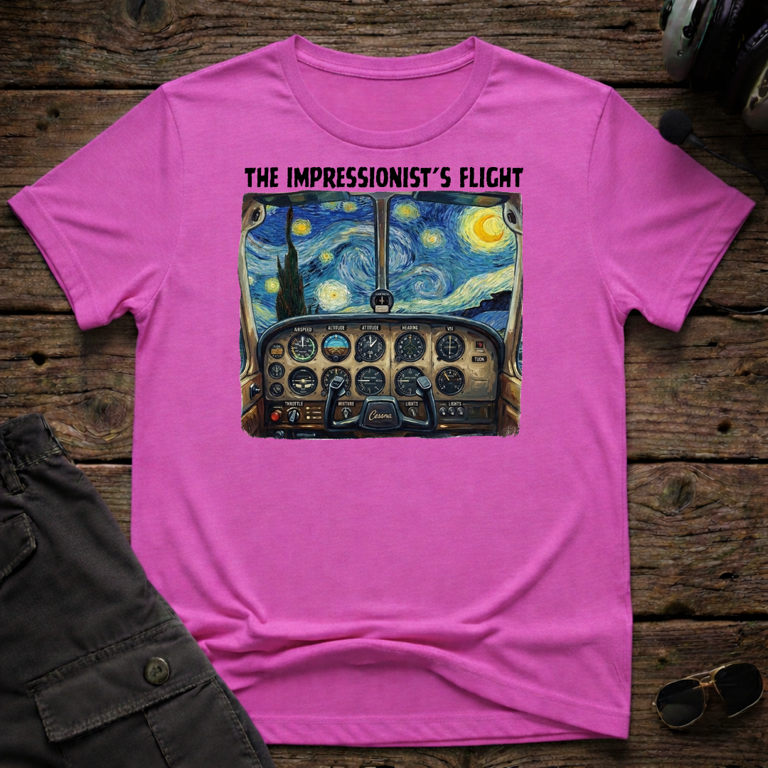 Impressionist's Flight T-shirt — aviation apparel