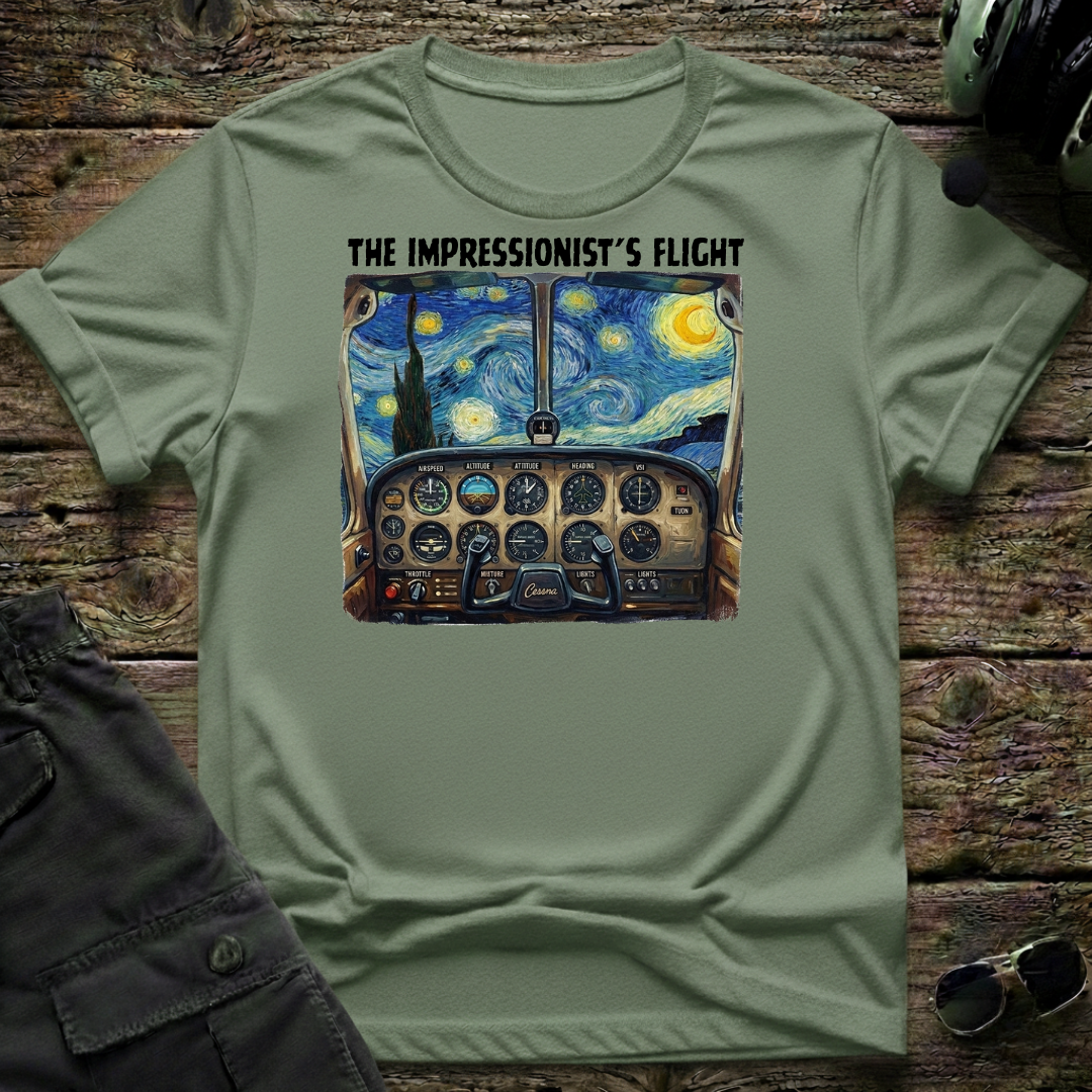 Impressionist's Flight T-shirt — aviation apparel