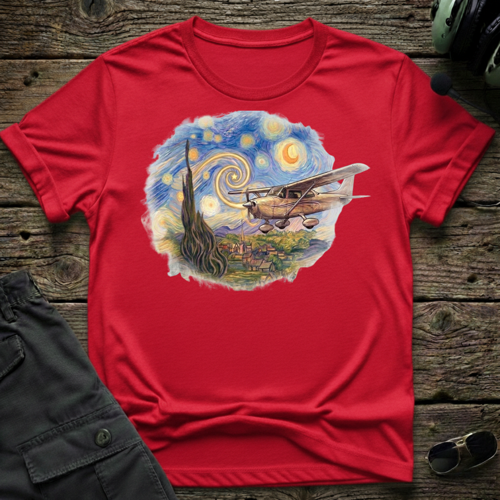 Cessna Starry Day T-shirt — aviation apparel