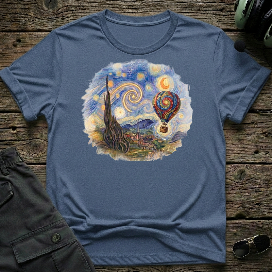 Starry Balloon T-shirt — aviation apparel