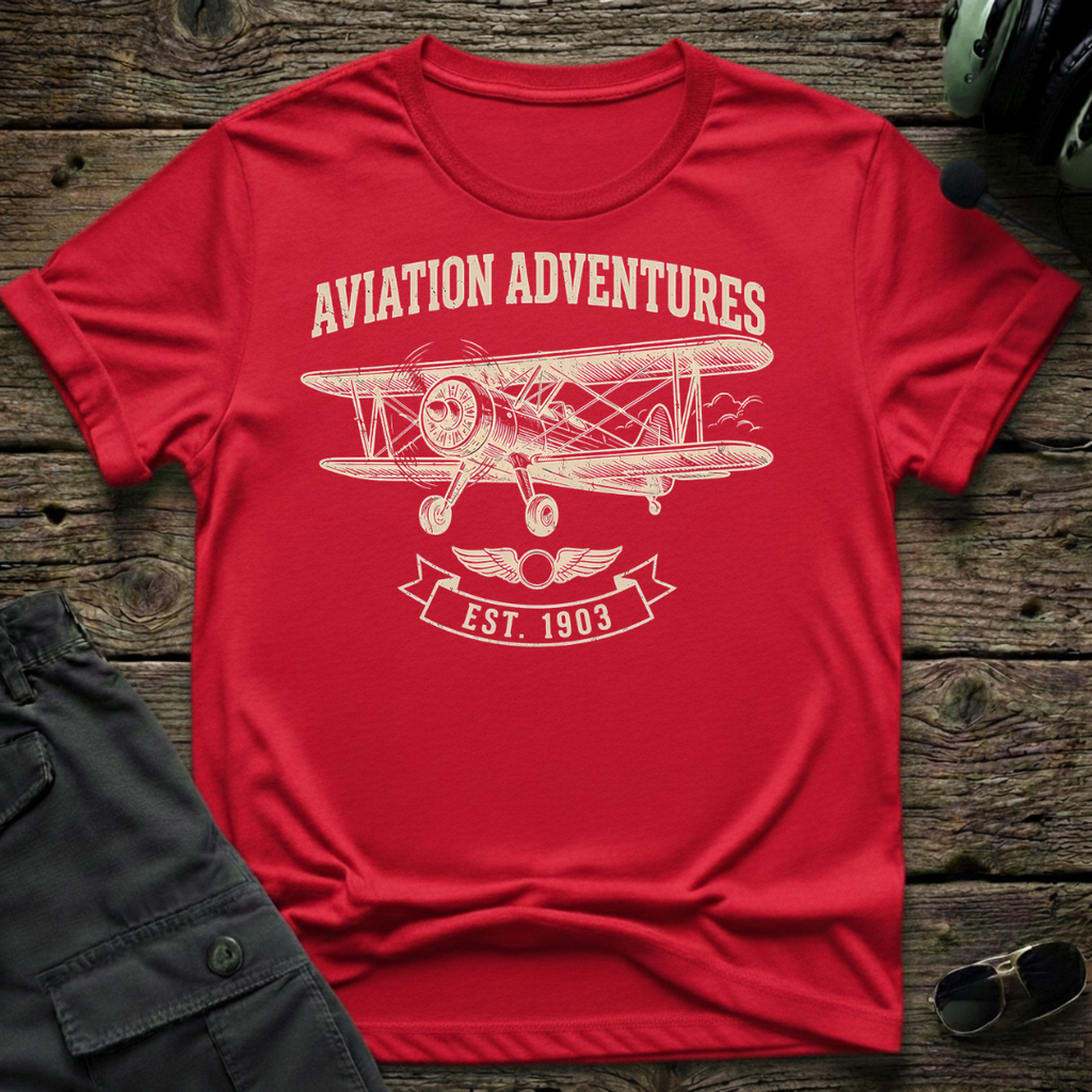 Aviation Adventure T-shirt — aviation apparel