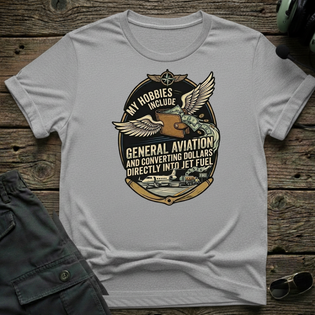 Dollars to Fuel - Cleared4Tees premium aviation apparel