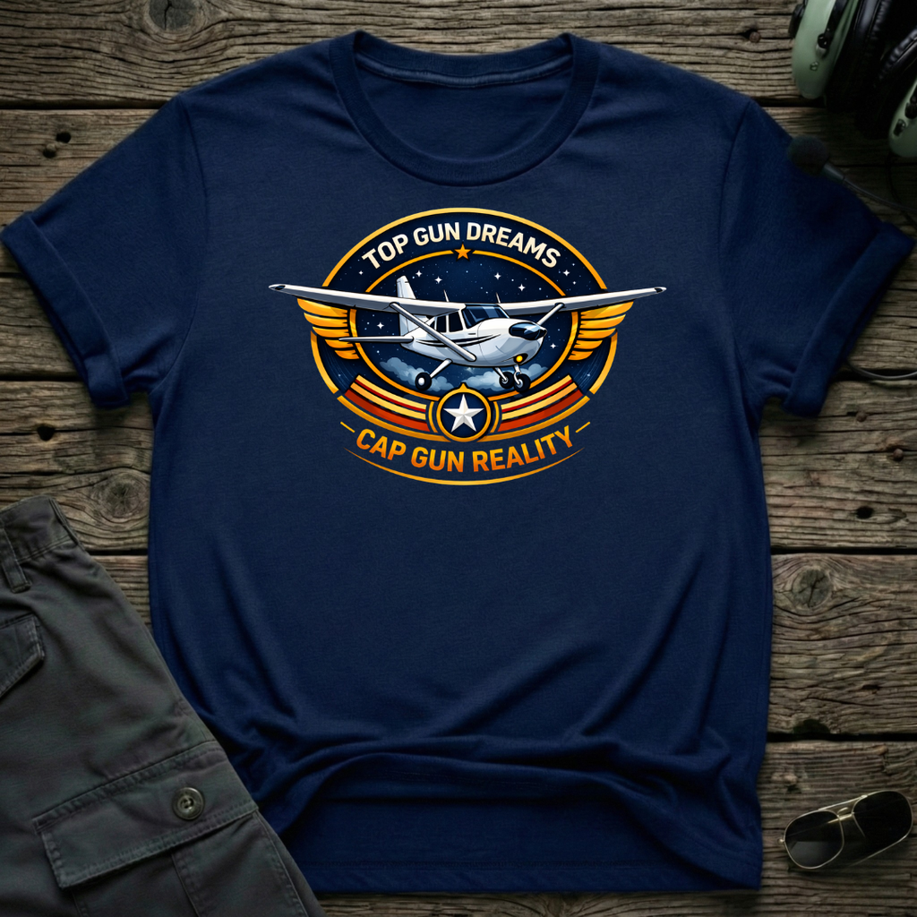 Cap Gun Reality unisex t-shirt - perfect gift for aviation lovers