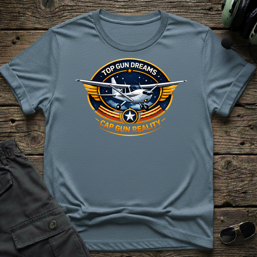 Cap Gun Reality T-shirt — aviation t-shirt