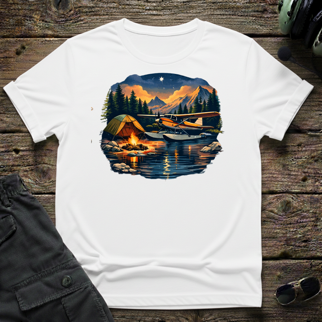 Bush Camping unisex t-shirt - perfect gift for aviation lovers