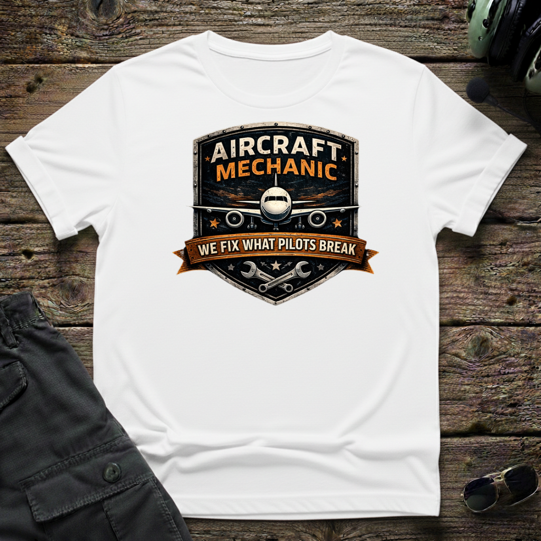 Fixing What Pilots Break unisex t-shirt - perfect gift for aviation lovers