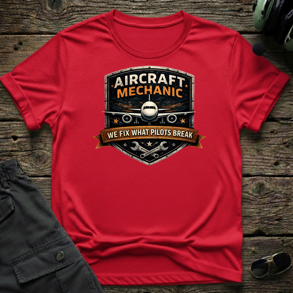 Fixing What Pilots Break T-shirt — aviation apparel