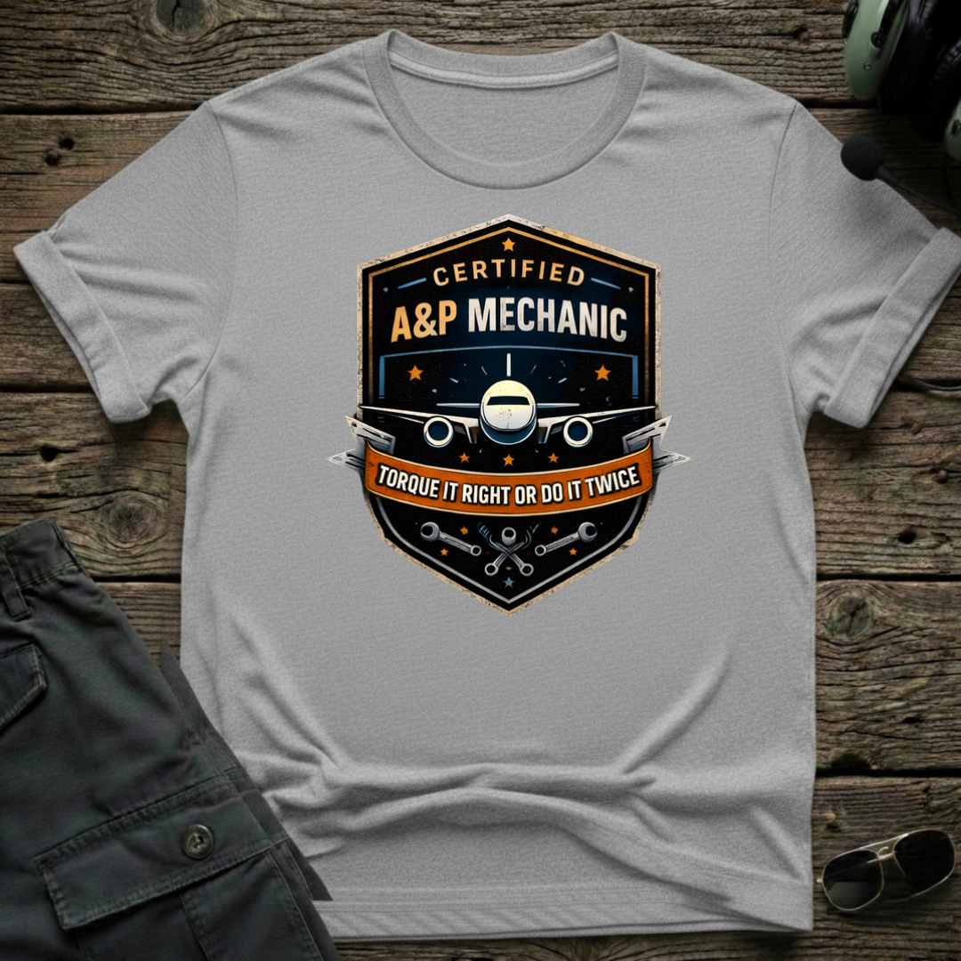 Torque It Right - Cleared4Tees premium aviation apparel
