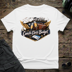 Coach Class Budget front view - premium aviation tee for pilots