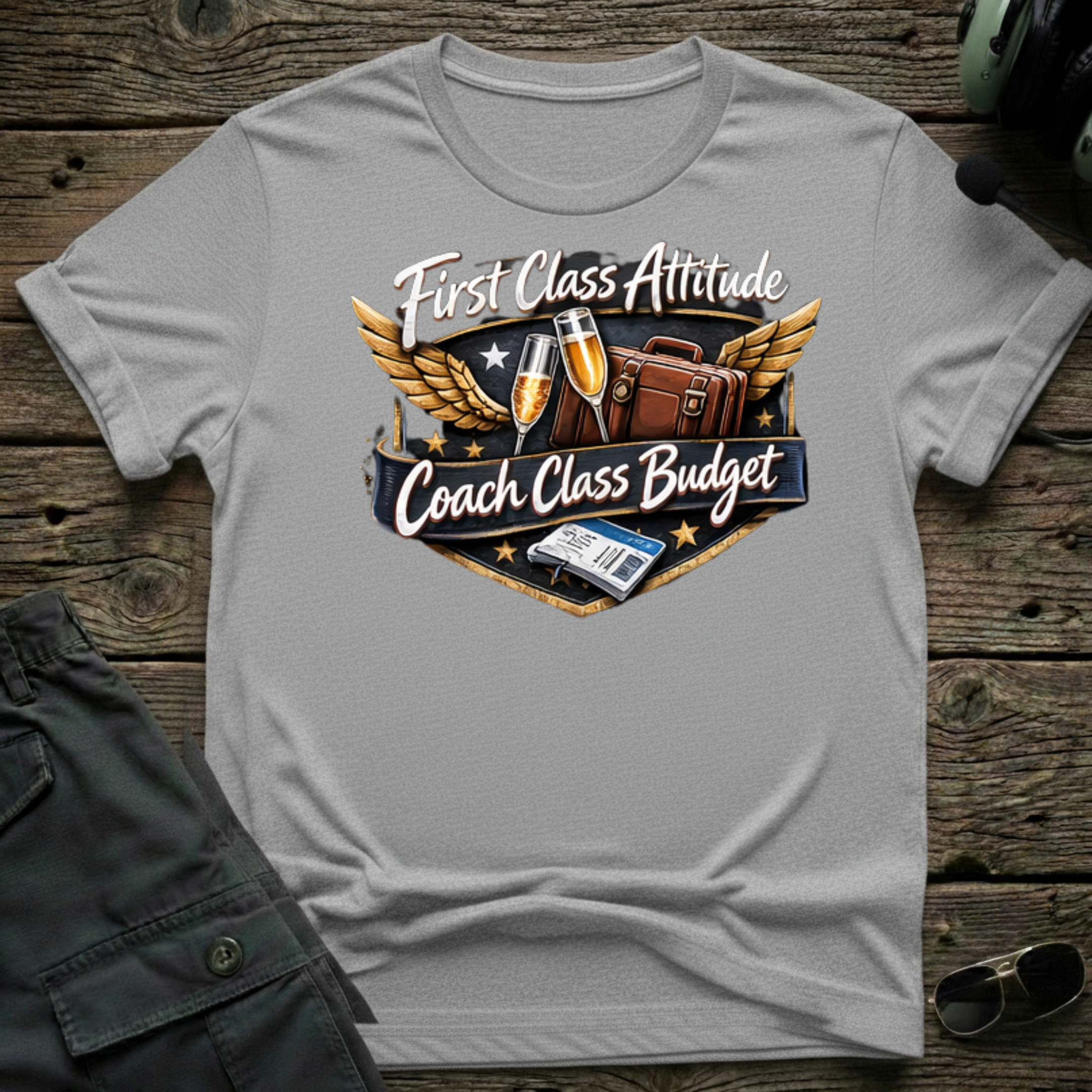Coach Class Budget - Cleared4Tees premium aviation apparel