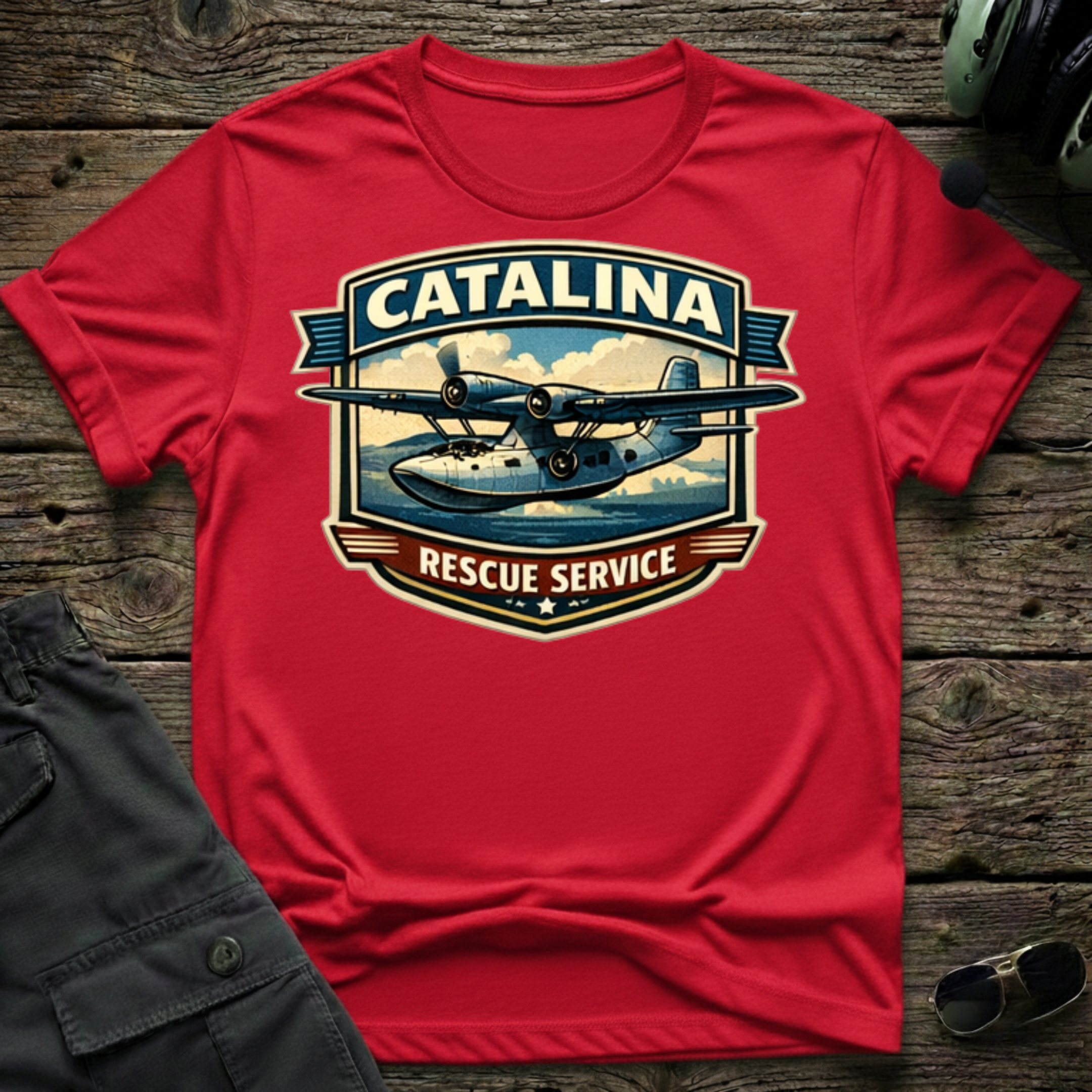 Catalina Rescue T-shirt — aviation apparel