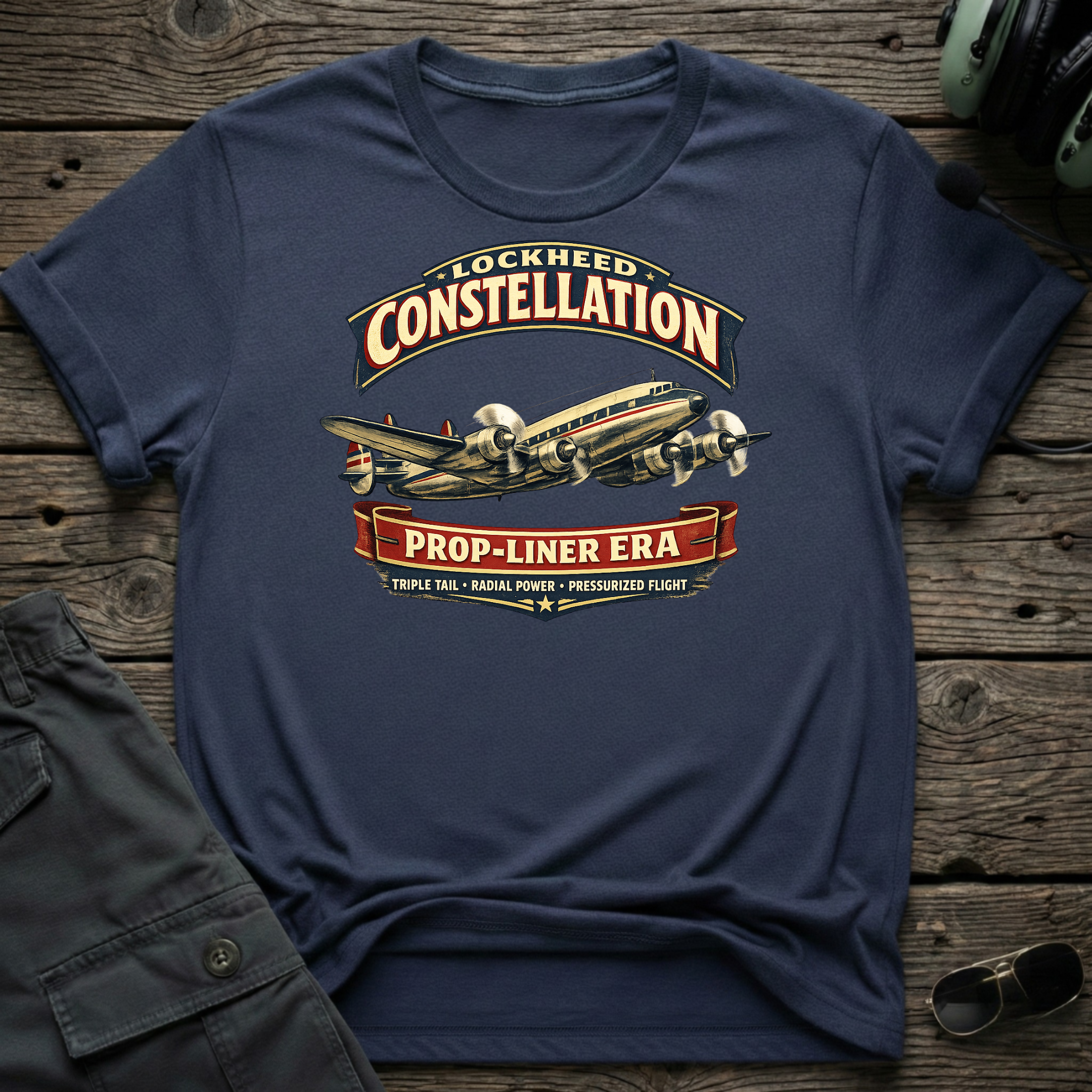 TransCon Connie T-shirt — aviation t-shirt