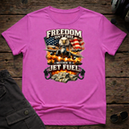 Freedom Isn't Free lifestyle shot - Gildan 64000 ring-spun cotton aviation shirt