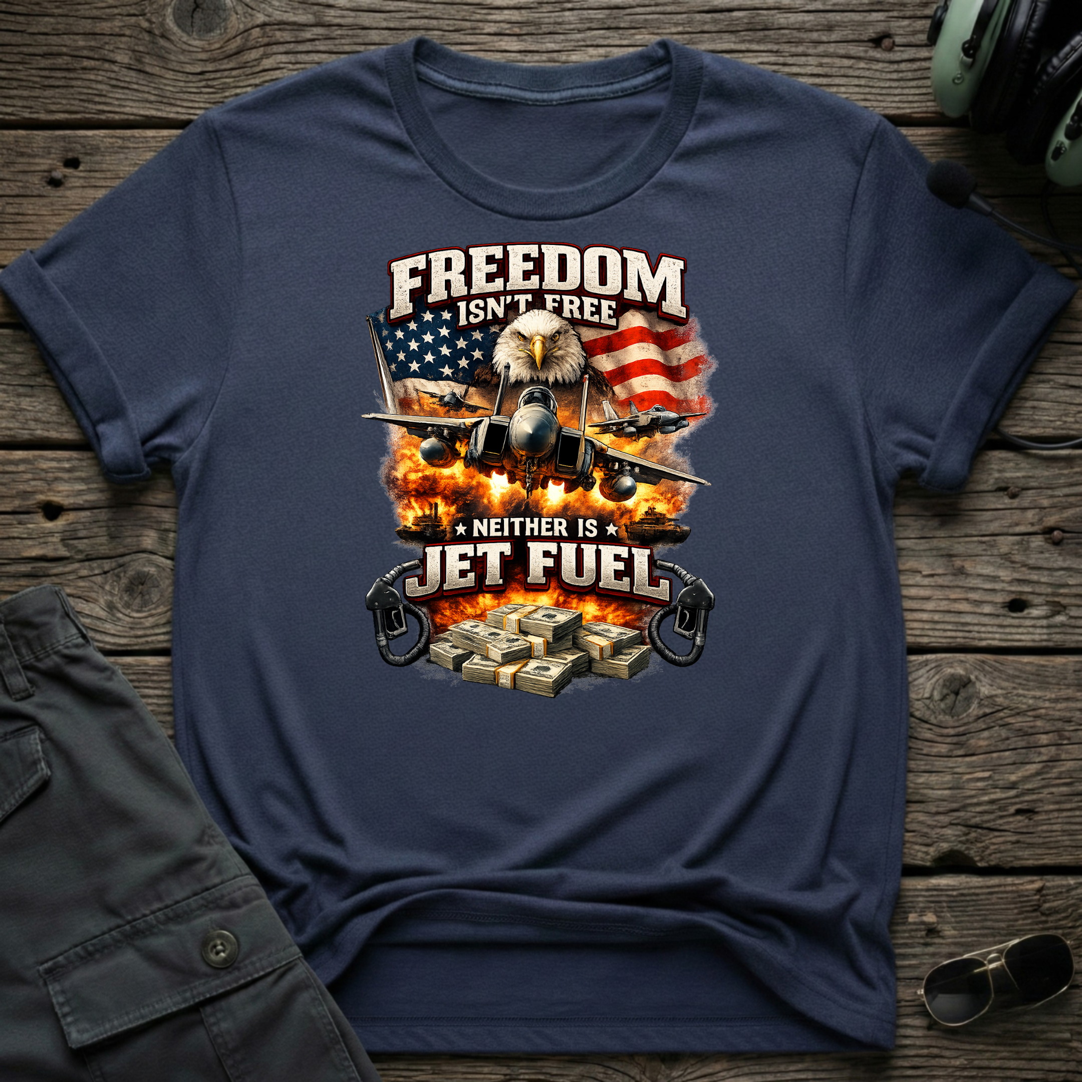 Freedom Isn't Free unisex t-shirt - perfect gift for aviation lovers