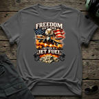 Freedom Isn't Free front view - premium aviation tee for pilots