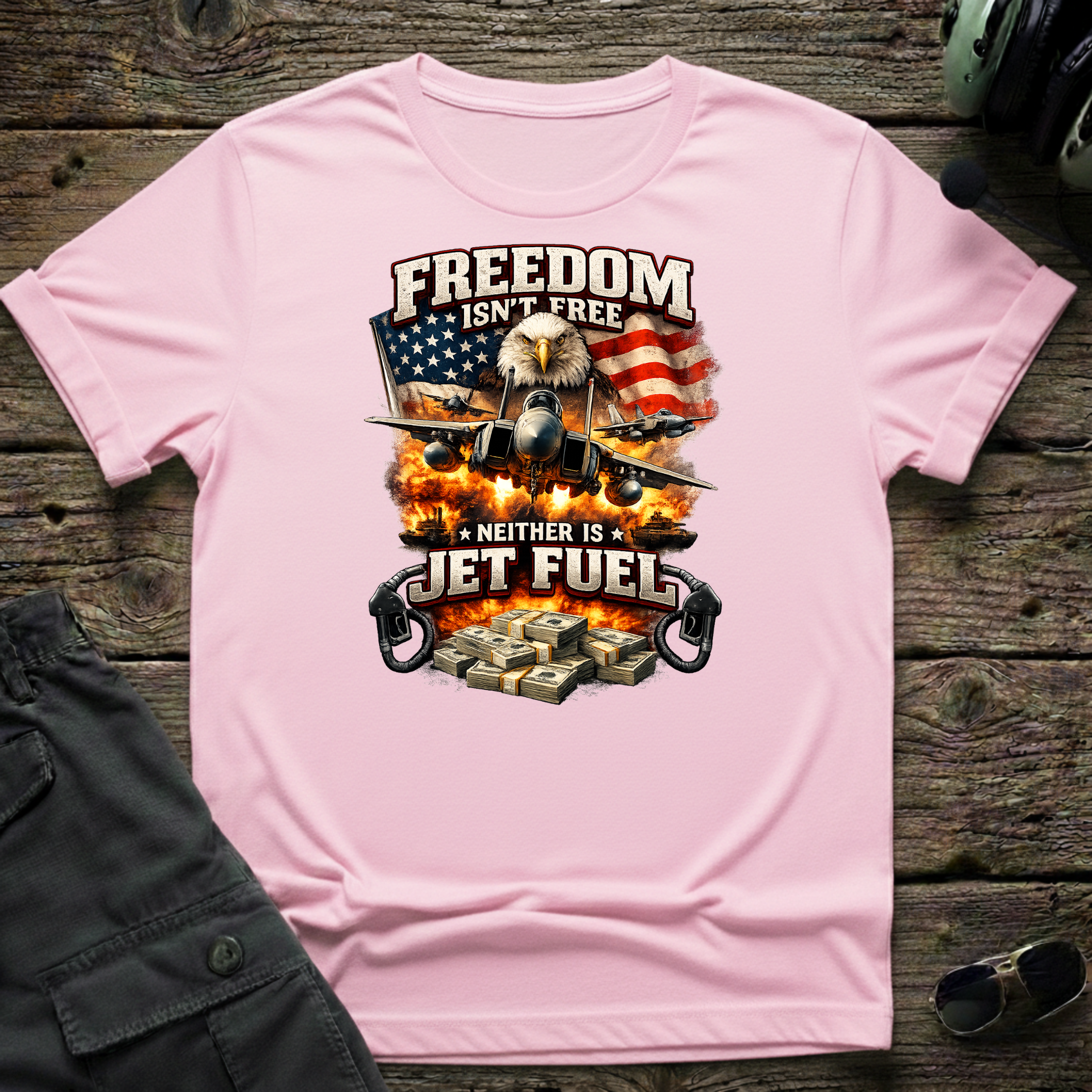 Freedom Isn't Free T-shirt — aviation apparel